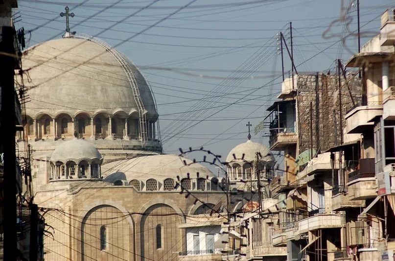 Szent György melkita bizánci katolikus templom Aleppo - Fotó: La Croix International/Dan CC BY-SA 2.0