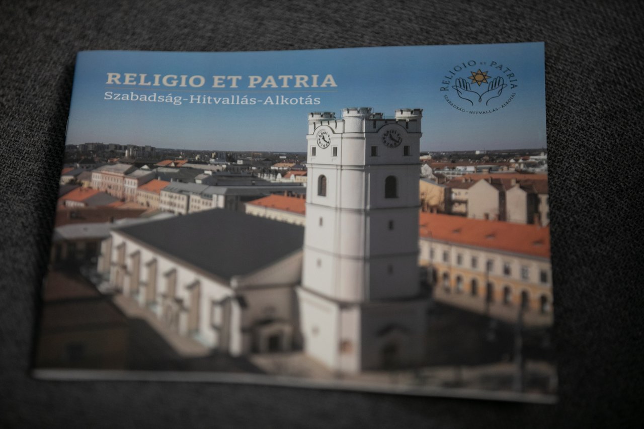 „Religio et Patria” elnevezésű turisztikai program bejelentése sajtótájékoztatón. Debrecen, 2024 január 18. Fotó: TTRE