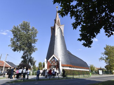 A pesterzsébeti Összetartozás-templom felszentelése 2021. szeptember 26. Fotó: MTI/Máthé Zoltán