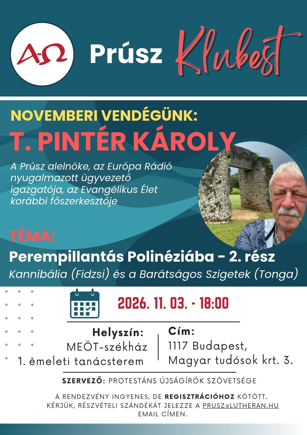T. Pinter Karoly klubest 2026 plakat