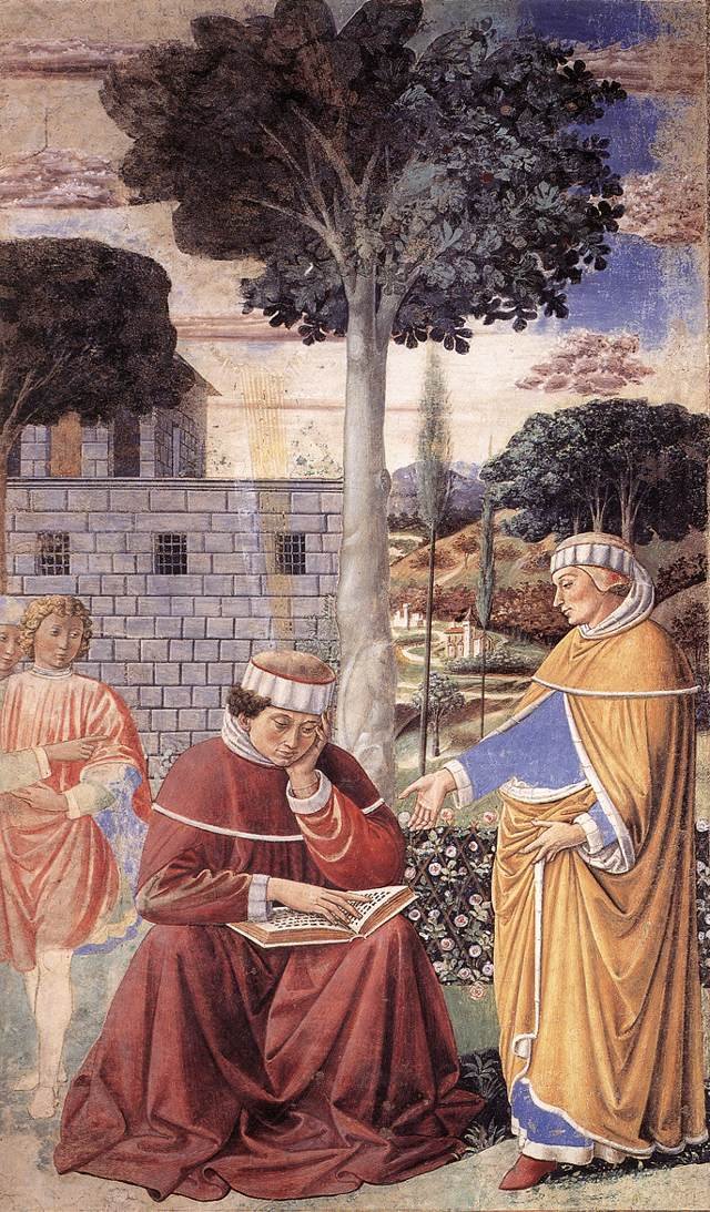 Benozzo Gozzoli Szent Ágoston megtérése Forrás: wikipédia