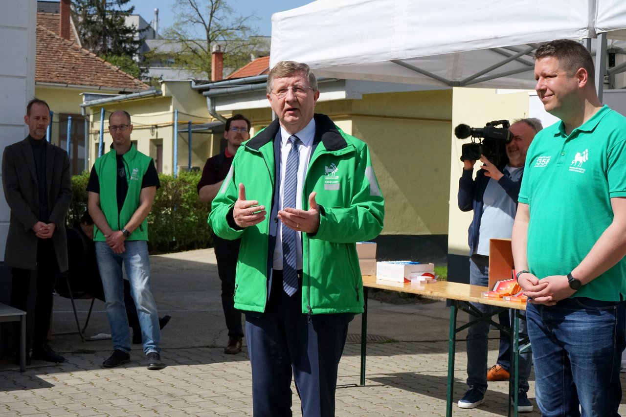 Húsvéti adományosztás, Debrecen és Dombostanya 2025 április - Fotó: MRSZ/Dobis-Lucski Zsófia