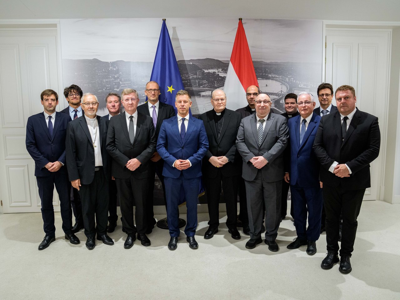 Magyar Péter miniszterelnök fogadta az egyházak vezetőit (Fekete Károly, Barna Sándor) 2026. szeptember 15. - Fotó: Társadalmi Kapcsolatokért és Kultúráért Felelős Minisztérium