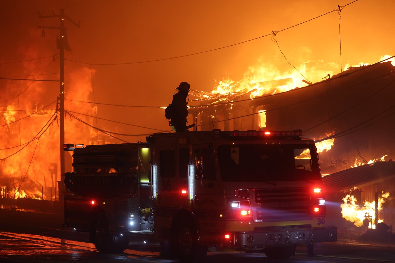 Los Angeles-i 2025 januári tűzvész (Kalifornia) - Forrás: Flickr/CAL FIRE_Official