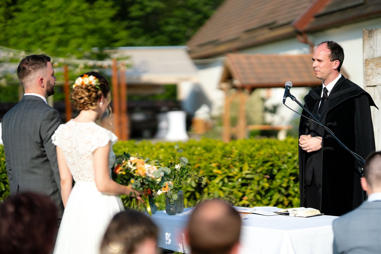 Farkas Balázs esküvői szertartáson. Fotó:Tápai Martin