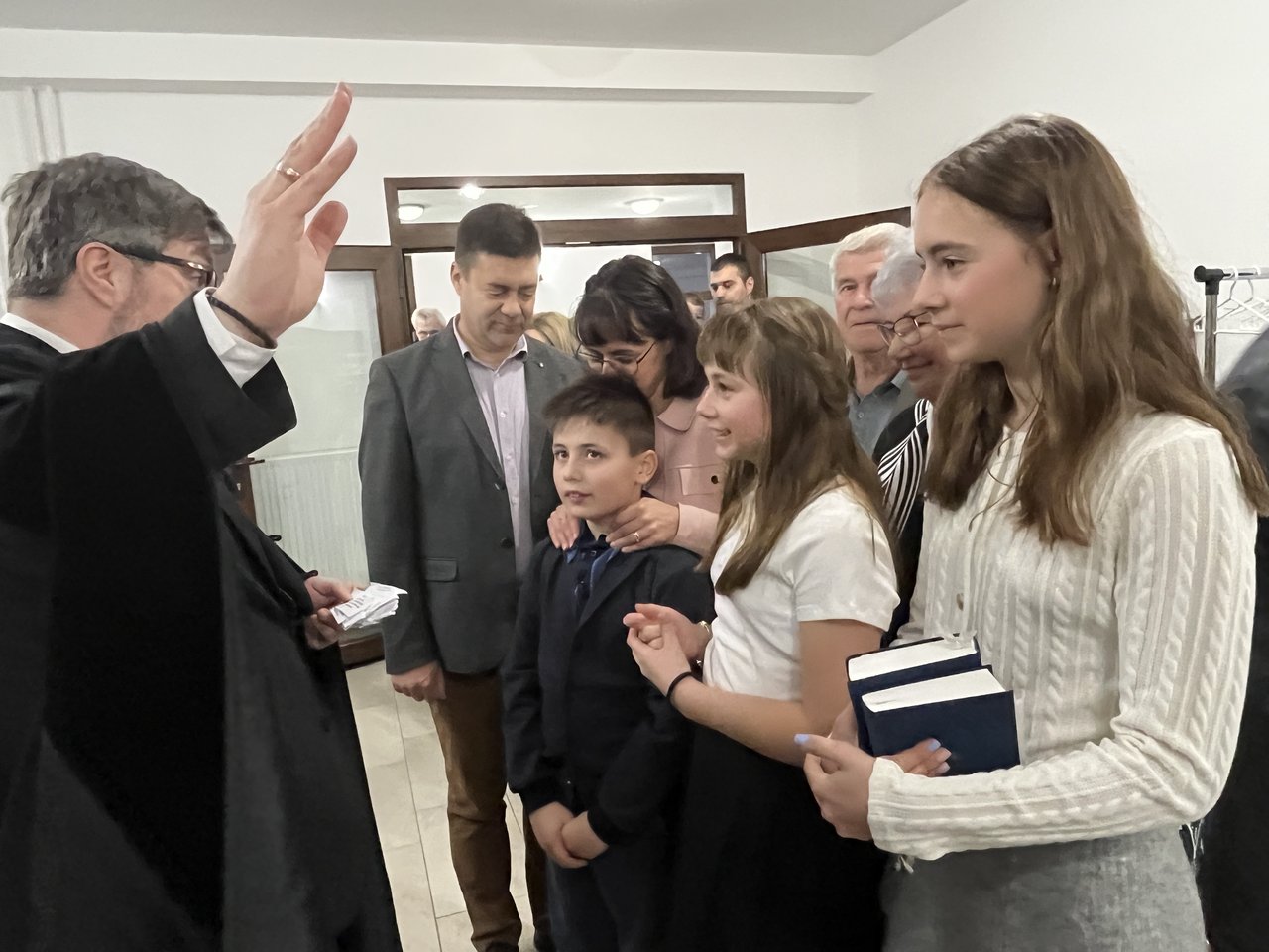 Liptai Zsolt családjával szenteste (év bortermelője 2024)