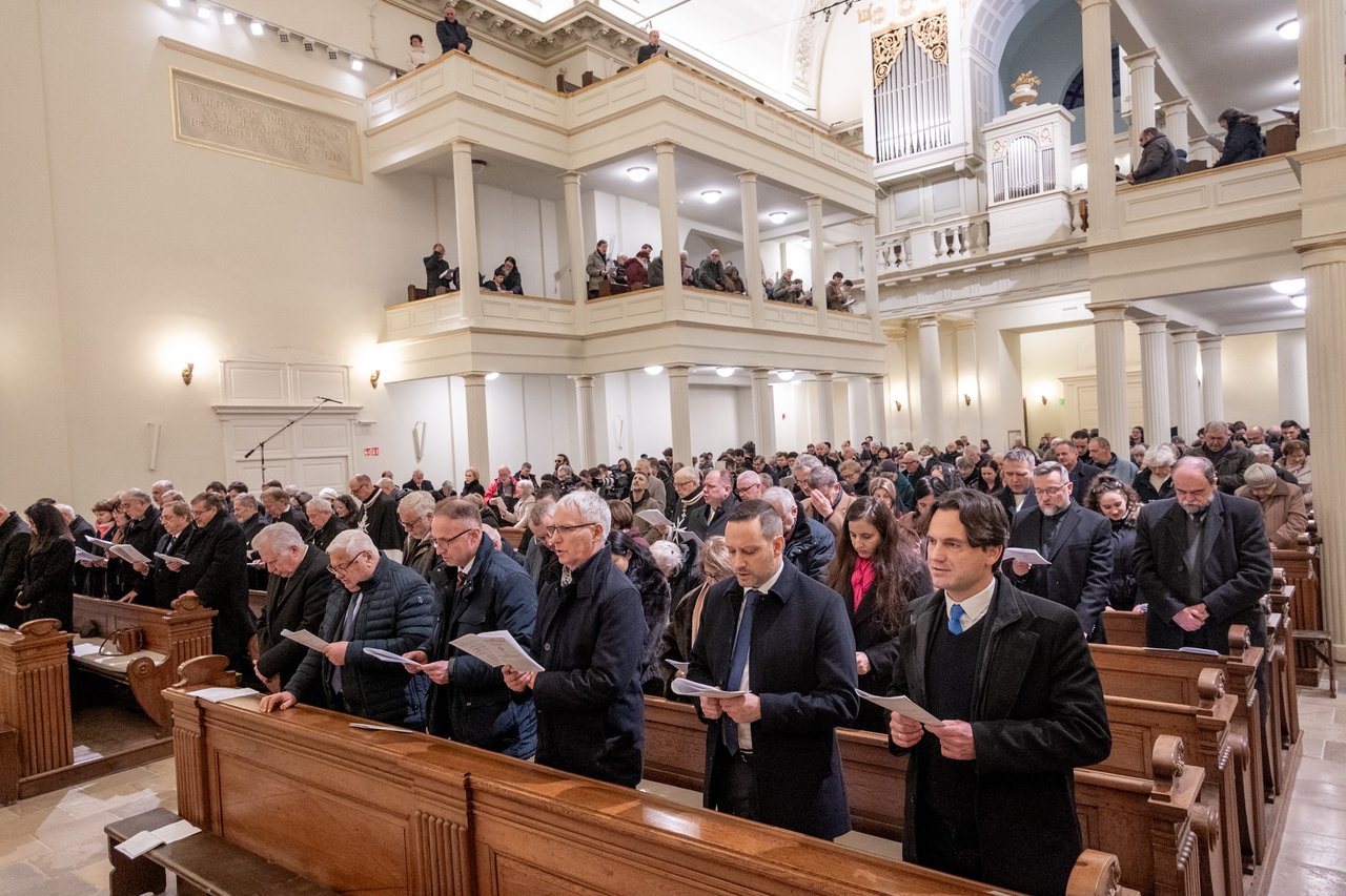 Ökumenikus imahét nyitóistentisztelet, Kálvin tér 2026 résztvevők (f.Bazánth Ivola)