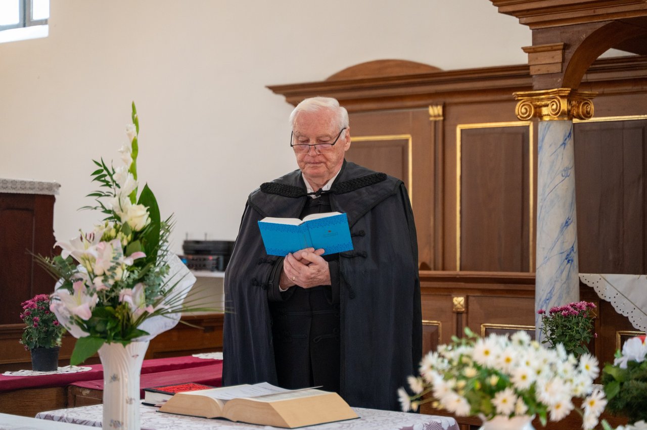 Nitsch Gábor a geszti templomban 2025. október 31-én- Fotó: Pocsai Petra