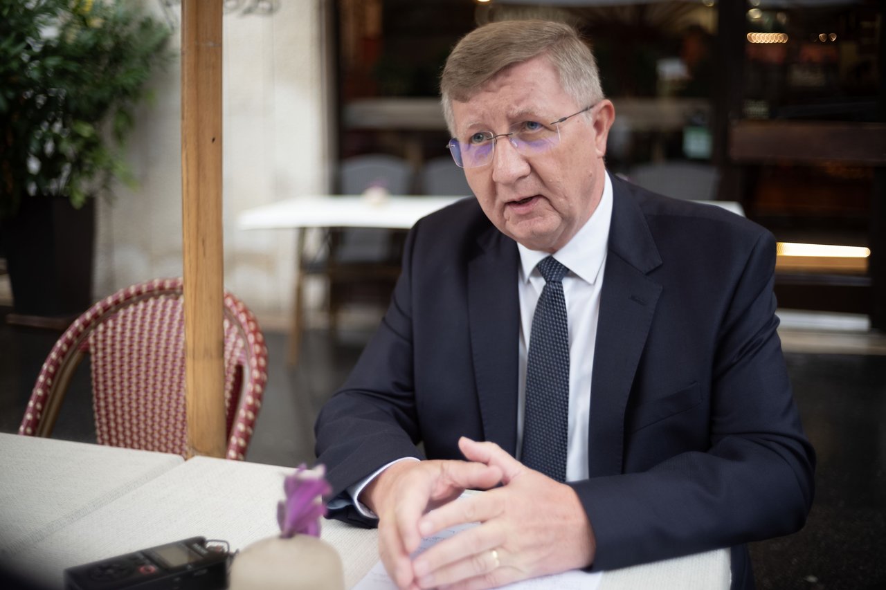 Fekete Károly a megbeszélés után. Az egyházak vezetői Hegedűs Zsolt egészségügyi miniszterrel egyeztetnek az életkezdeti kérdésekről, 2026. 09. 11. - Fotó: Todoroff Lázár