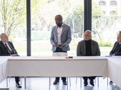 Kongói küldöttség a Ráday Házban 2025 április 9.  - Fotó: Sebestyén László