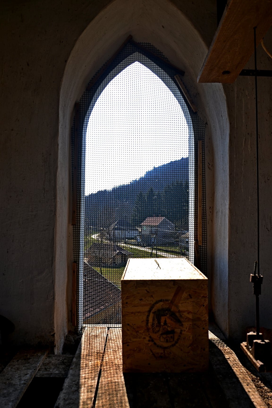 Gyöngybagoly költőláda Zalai katolikus templom - Fotó: Facebook / Gyöngybagolyvédelmi Alapítvány